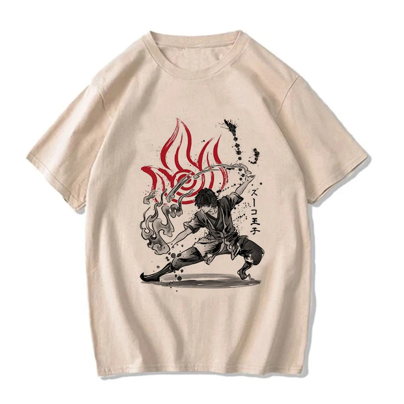 Avatar The Last Airbender Tee Shirt Appa Yip Harajuku EU Size Tshirt Fashion Mange T-shirt Y2k Streetwear Hip Hop Vintage Tops