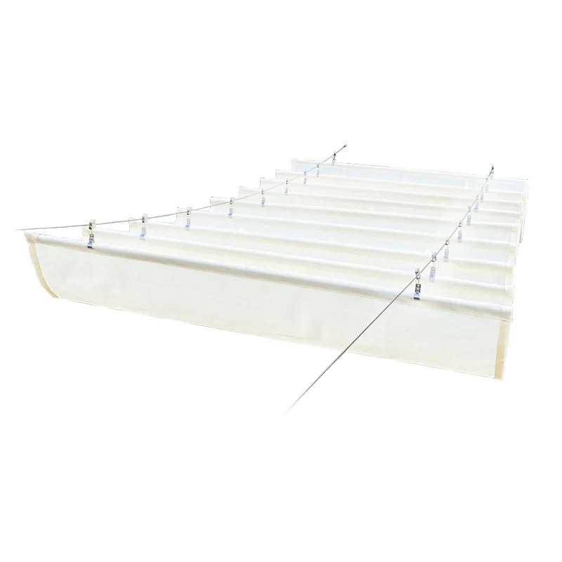 

Sunroom telescopic wave canopy thermal insulation and cooling mobile sunscreen awning