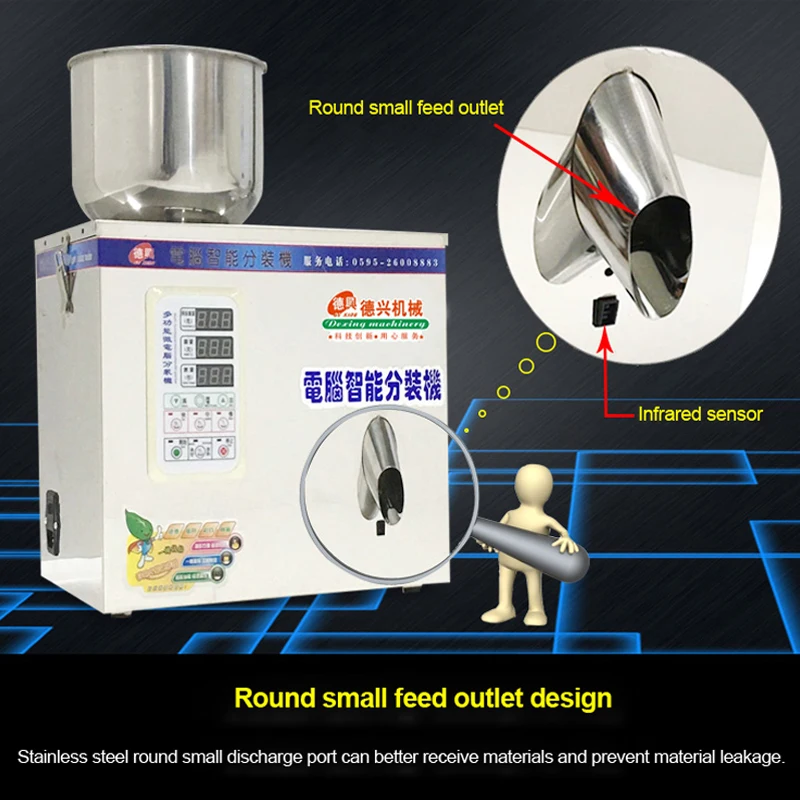 

1-30g 220V/110v Automatic-Measurement-Distributing Packer Intelligent Split Packing Machine Particle/bag tea filling machine