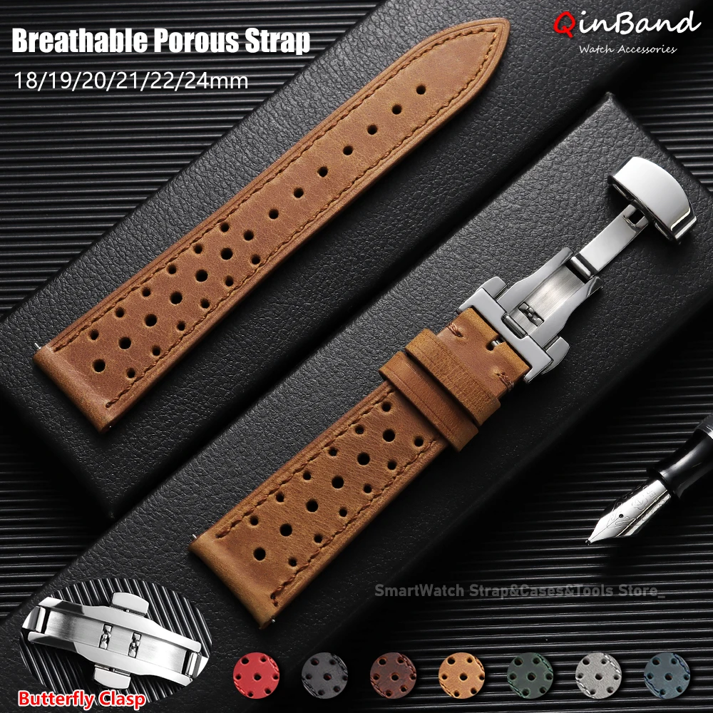 Leather Strap Quick Release - Pasek do zegarka w stylu vintage,
