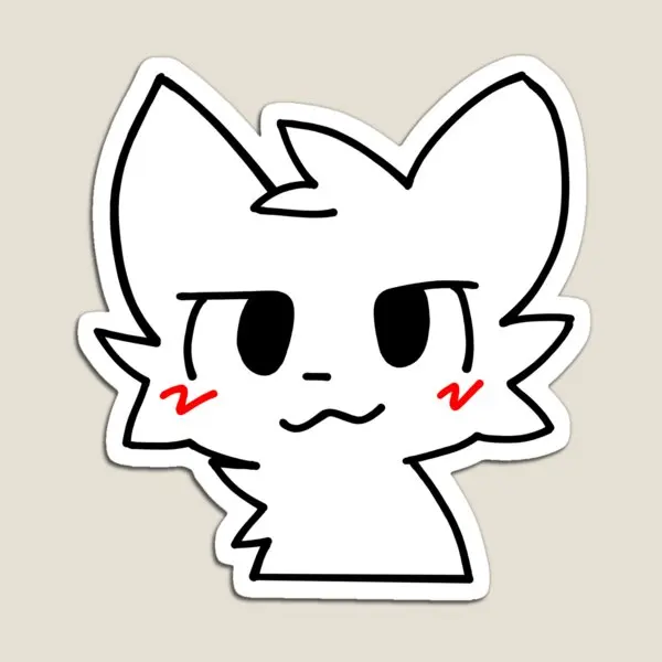 Errötende Katze Magnet halter niedlich lustige Kinder Baby Dekor Spielzeug Kinder magnetische Kühlschrank Aufkleber bunt