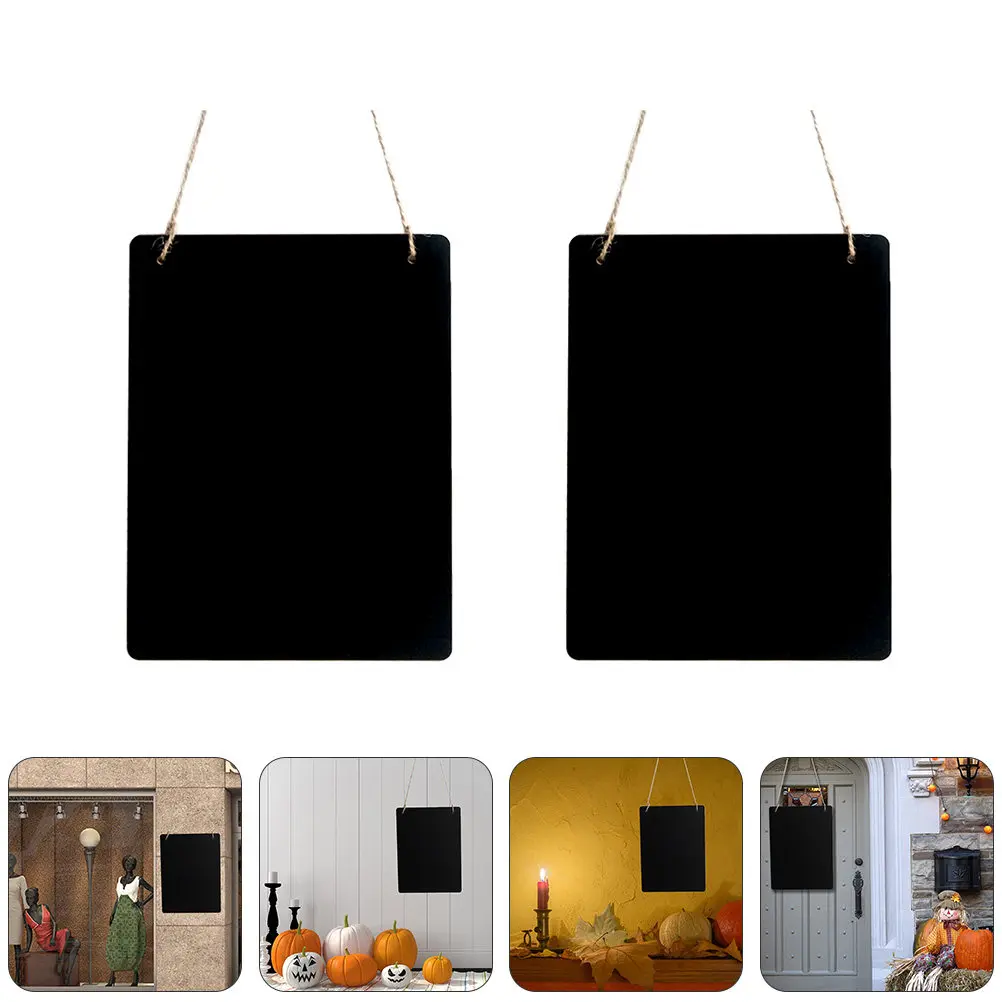 

2 шт. мини-доски для письма, двусторонние, деревянные, для самостоятельного изготовления, подвесные, для демонстрации информации во время работы