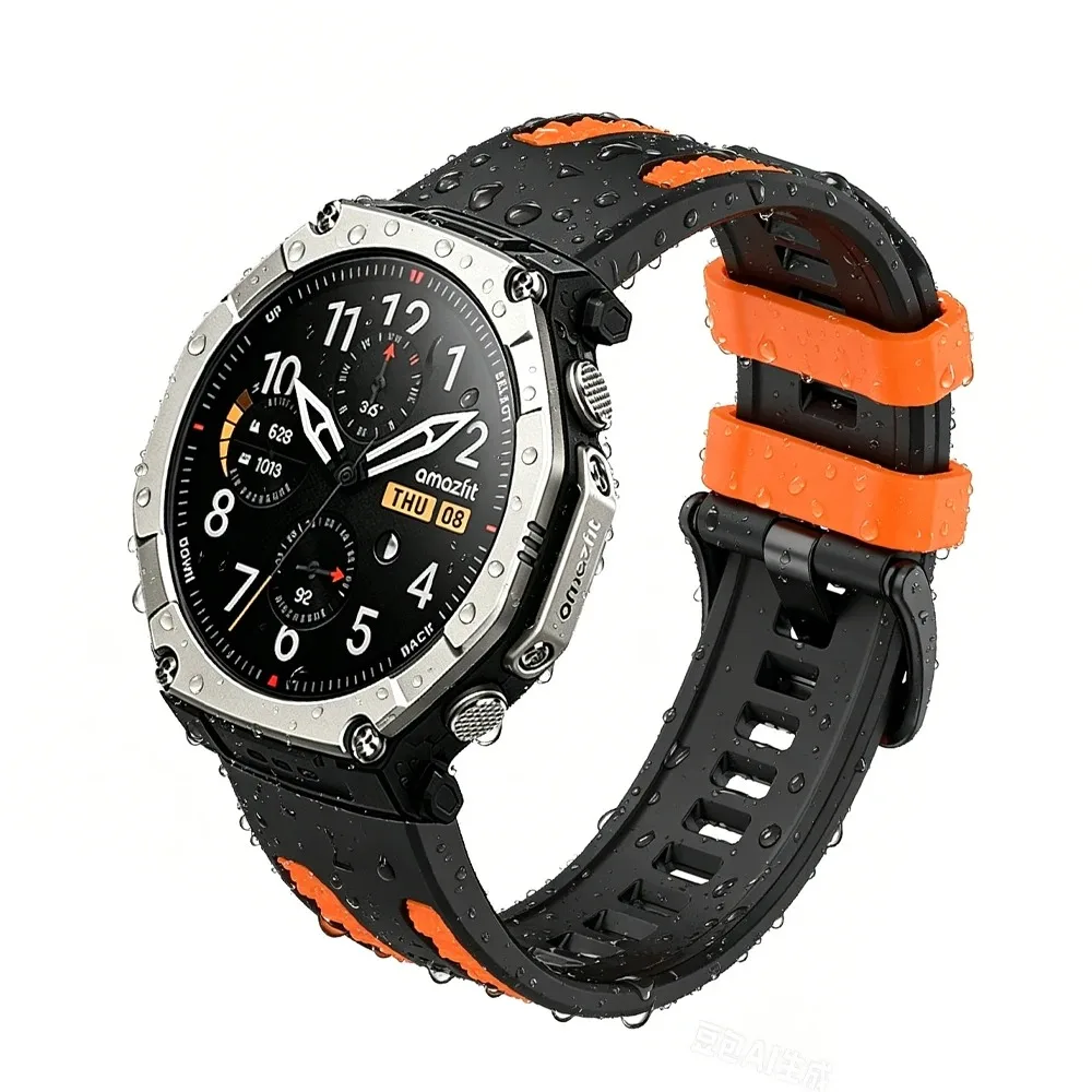Quick Fit 22mm 26mm Silicone Strap for Amazfit T-Rex Ultra 2 51mm Comfortable Bracelet for Garmin Fenix 8 51/47mm Fenix 7/7X/E