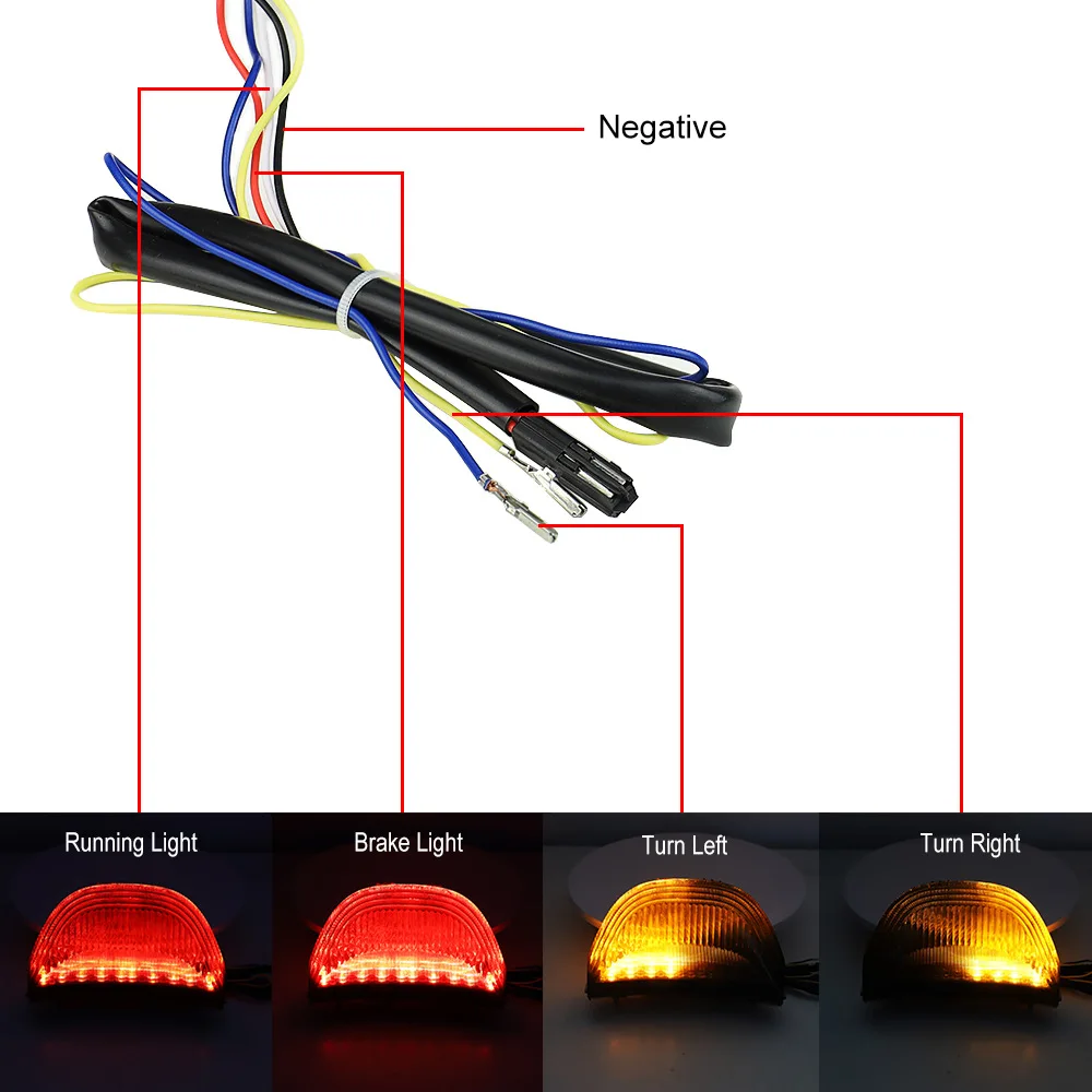 Motorcycle LED Rear Tail Light Brake Turn Signals Light for Honda CBR600RR CBR 600 RR F5 2003-2006 CBR1000RR 2004-2007 view 5