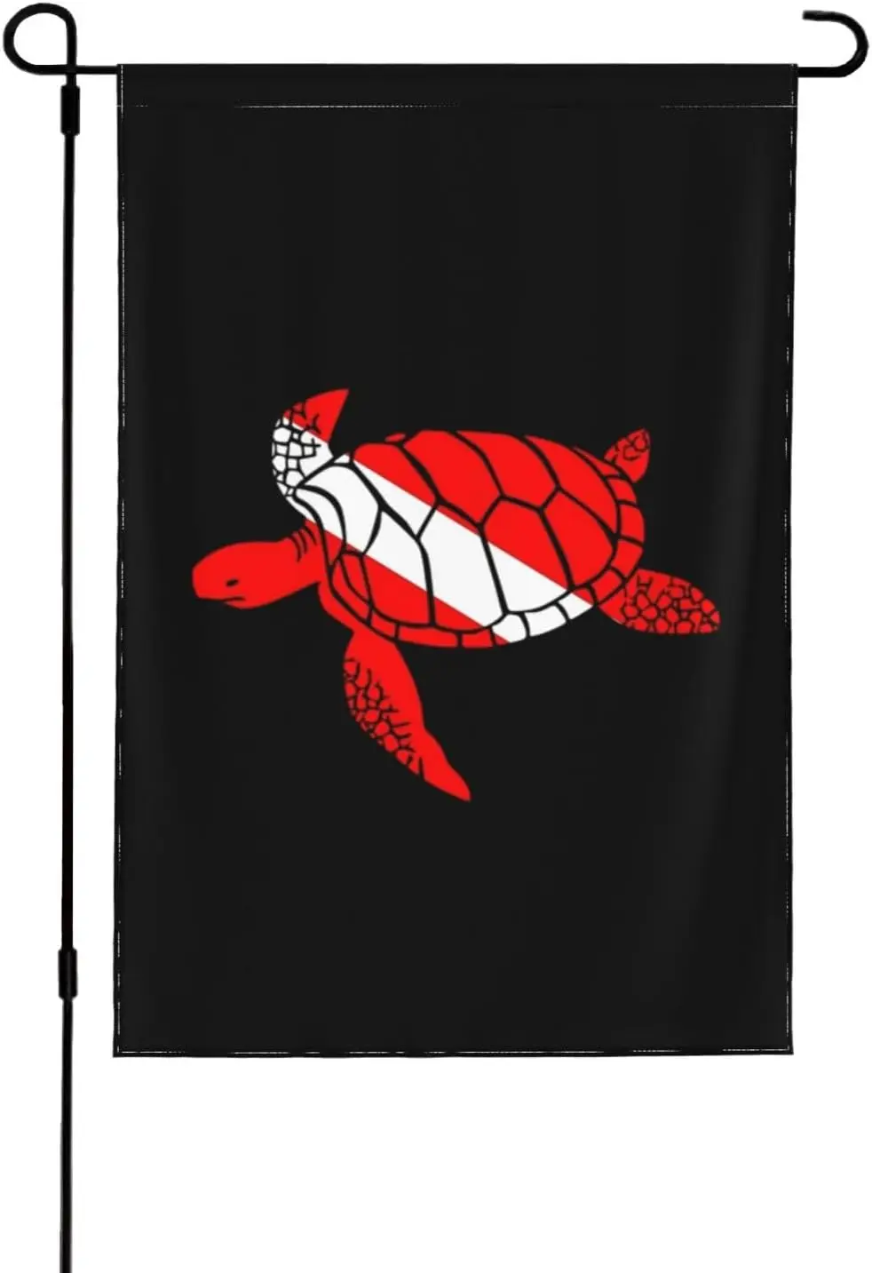 Sea Turtle Scuba Dive Garden Flag 12x18 Inch Double Sided Small Flags for Outside Yard Outdoor Decor Wall Banner uui