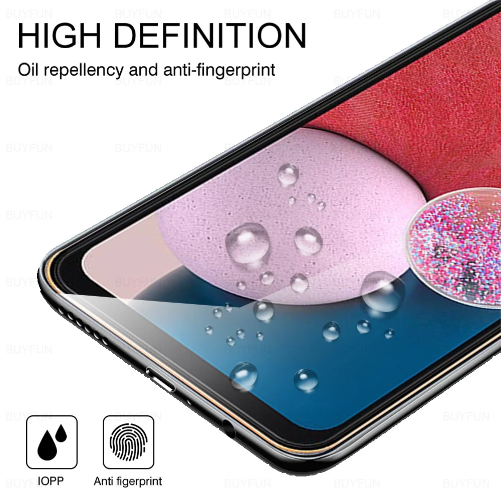 3 قطعة الزجاج واقية لسامسونج غالاكسي A13 4 جرام الزجاج المقسى لسامسونج A53 A33 A73 5 جرام A23 A03s A03 الأساسية غطاء شاشة فيلم