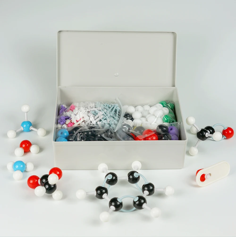 Advanced Chemistry Inorganic & Organic Molecular Model (307 PCS) Molecular Models Kit with Atoms, Bonds, Organic Inorganic Model