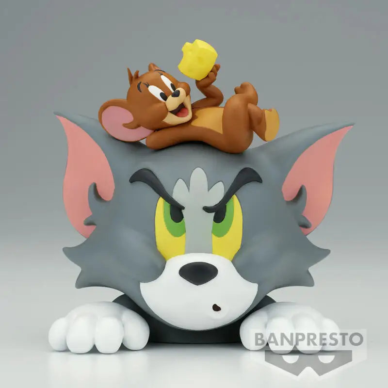 Bandai-figuras de acción de Tom y Jerry Scenic, estatua de colección, modelo de Anime, muñeca Kawaii, juguetes para niños, regalos originales genuinos