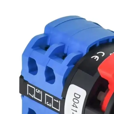 22MM 3 Position Keylock Rotary Switch Rated 20A 550V AC with Mechanical Life 200000 Cycles for Machinery Control