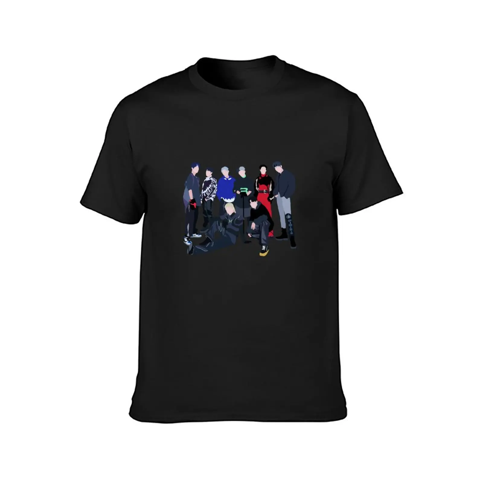 ATEEZ Guerrilla Digital Illustration T-Shirt korean fashion Aesthetic clothing mens vintage t shirts