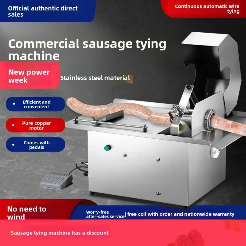 Automatic Electric Sausage Tying Machine Commercial Home Linker Twister Knotter флагшток