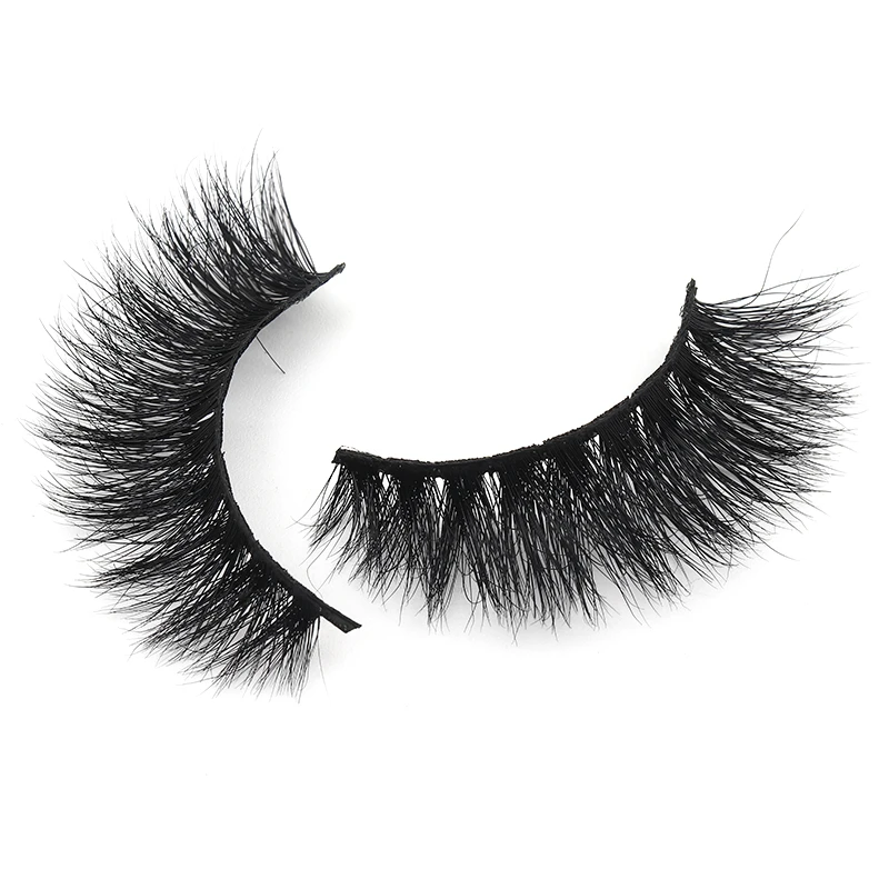 1 Pair/Boxes 5DL Serise 100% real Mink Natural dense Durable curling Thick Fake Eyelashes with Accept customized