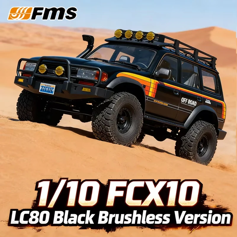 

FMS 1/10 FCX10 Retro LC80 Brushless Simulation Remote control Crawler 4WD Off Road Climbing Car Limited Edition RC adult toy RS