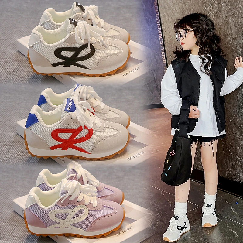 

Children's Lightweight and Comfortable Sports Shoes 2025 New Mesh Breathable Boys and Girls Versatile Non-slip Children's Shoes