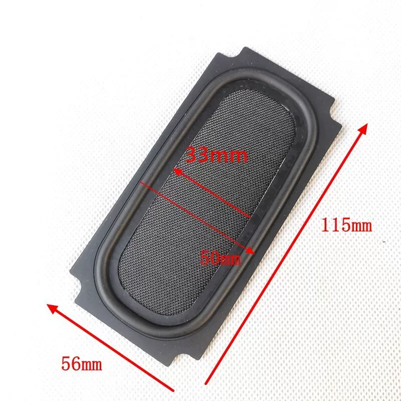 2PCS GHXAMP 4-Inch 115mm *56mm Passive Bass Radiator,  Ultra-Thin Rectangular Diaphragm, Waterproof Cone