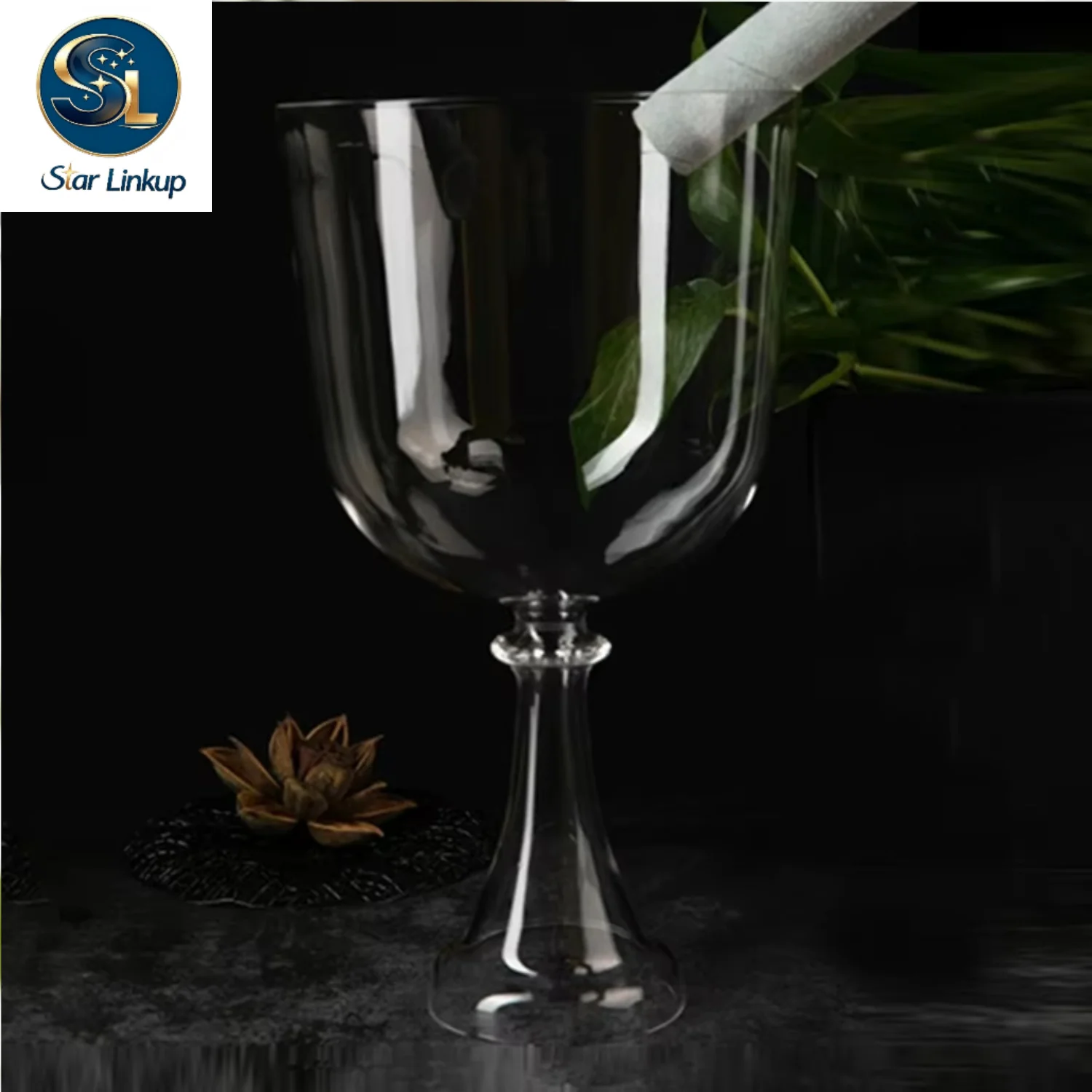 STAR LINKUP 5-6.5inch Transparent Quartz Crystal Chalice Singing Bowl Sound Bowl Meditation Yoga Tibetan Singing Bowl Sound Healing Musical Instrument
