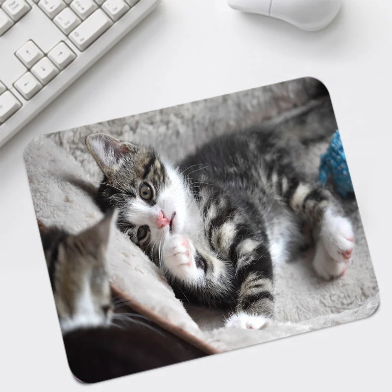 

MousePad Small size New MousePads Art lovely Gamer Natural Rubber Cartoon Animal Cute Cat Office Decoration Carpet Mouse Mat