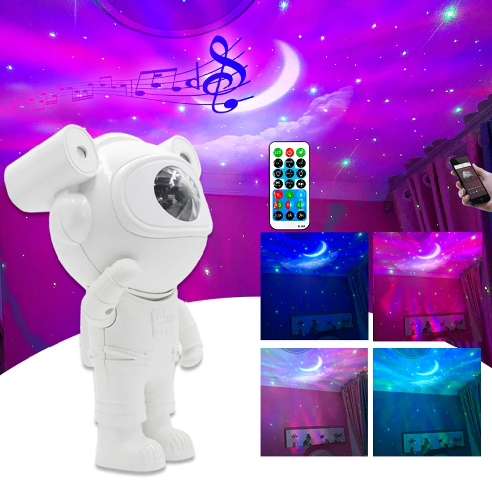 Astronaut Star Projector Night Light Remote Control Astronaut Starry Sky Led Desk Lamp for Child Nightlight Home Room Decoration