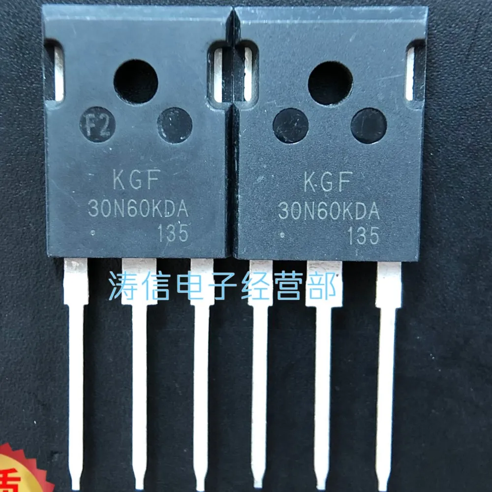 10PCS/Lot KGF30N60KDA 30N60KDA  TO-247 600V 30A IGBTBest Quality Imported Original