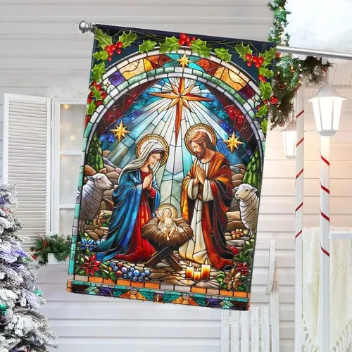 Nativity of Jesus Christmas Oh Holy Night Flag Graden Flag FFLCCE ZZA WWL IIC