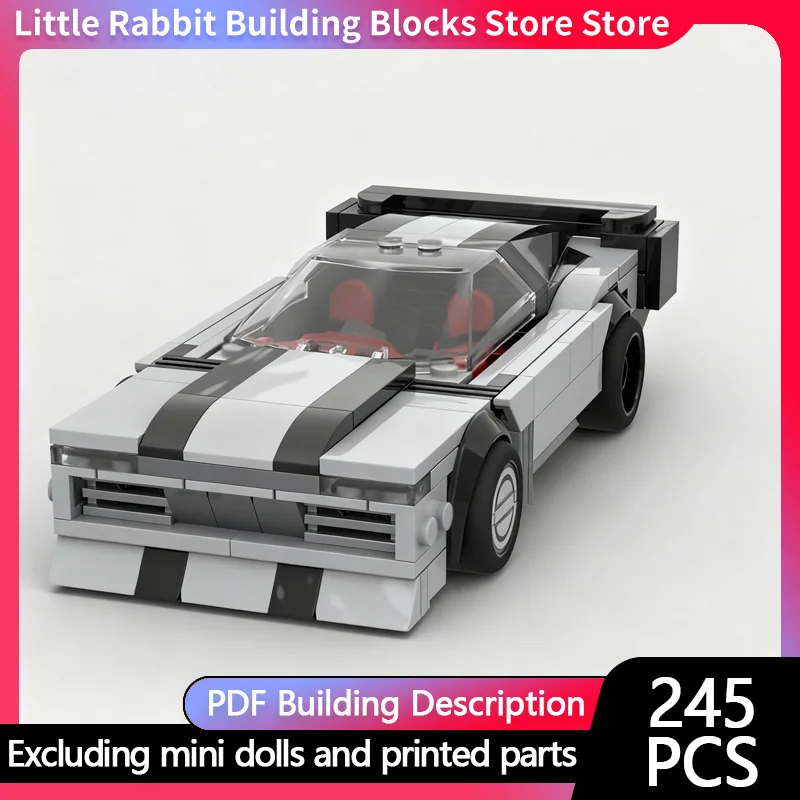 Speed Racing Car Model MOC Building Bricks High-Performance Sports Car Modular Technology Children Holiday Gifts Assemble Toys