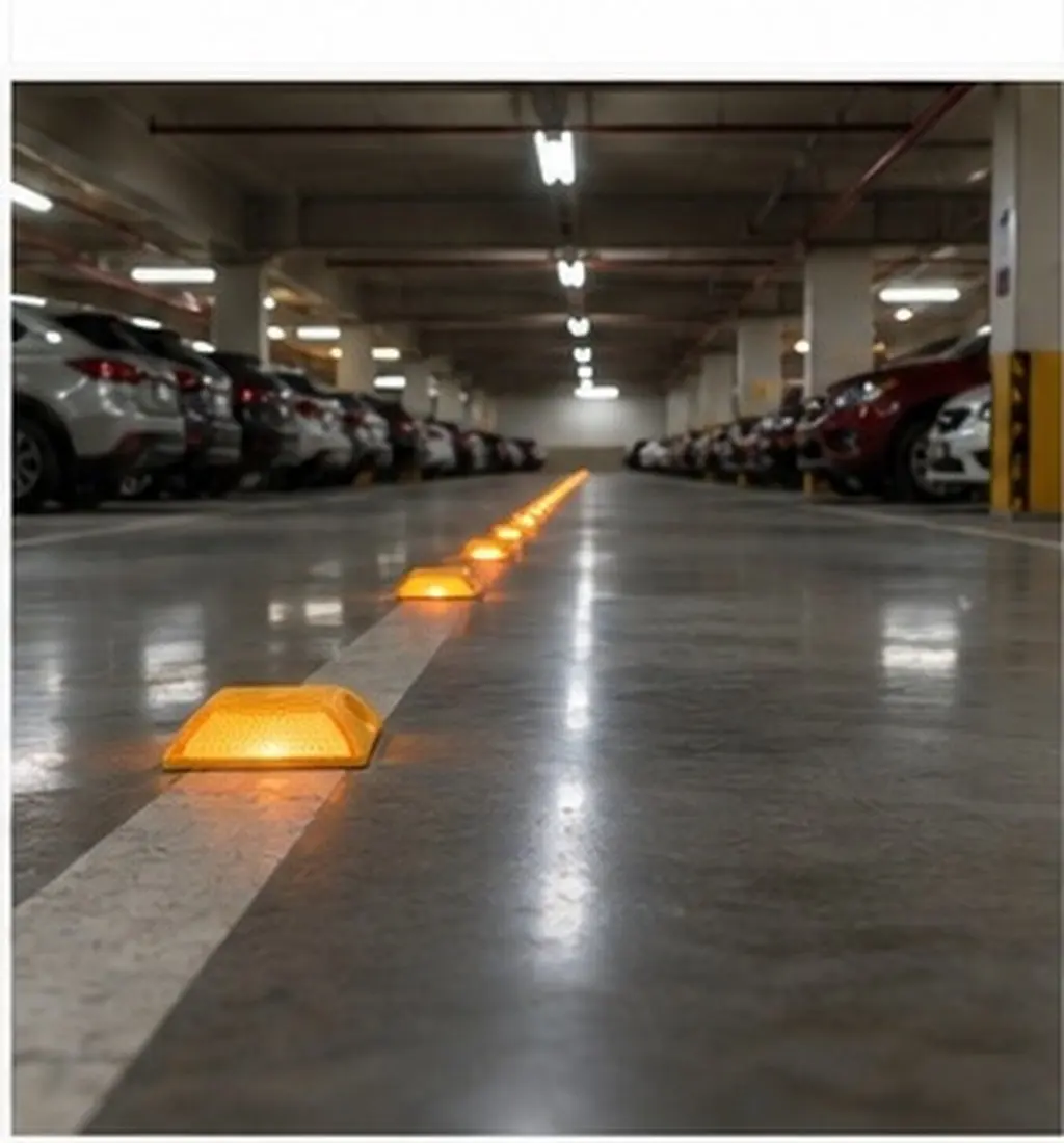 4Pcs Double-Sided Reflective Road Studs for Enhanced Nighttime Visibility Traffic Safety Marker for Highways Parking Lots