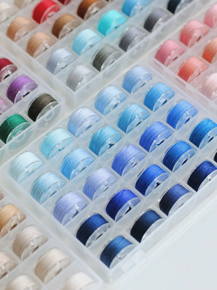 Fujix60-402 Sewing Thread Machine Sewing Bottom Line Small Roll Hand Sewing Thread DIY Handmade Baby Clothes Bjd Color