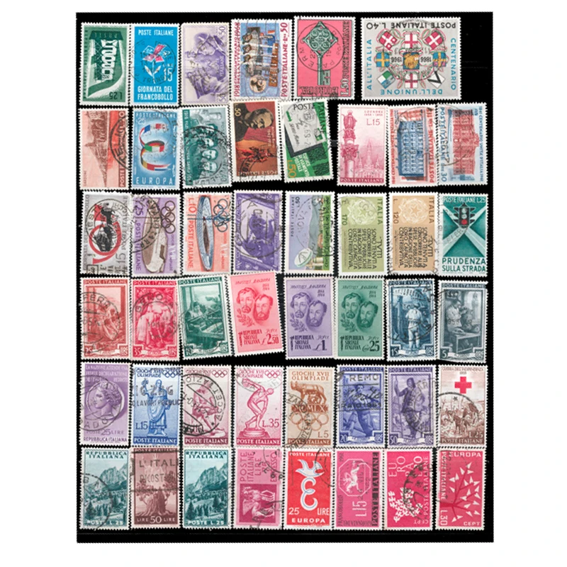 90 timbres-poste anciens vinta - Collectible Vintage Postage Stamps avis et prix