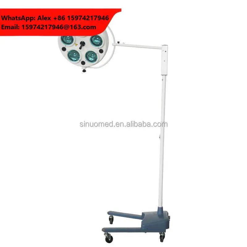 Operation Lamp Hole Type 5Holes Surgical Mobile Light Floor Stand Shadowless Halogen Operating Lamp
