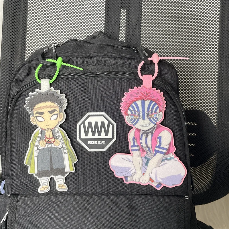 

New Demon Slayer Non Woven Pendant Anime Periphery Keychain Himejima Gyomei Bag Hanging Cartoon Character Decorati Gift