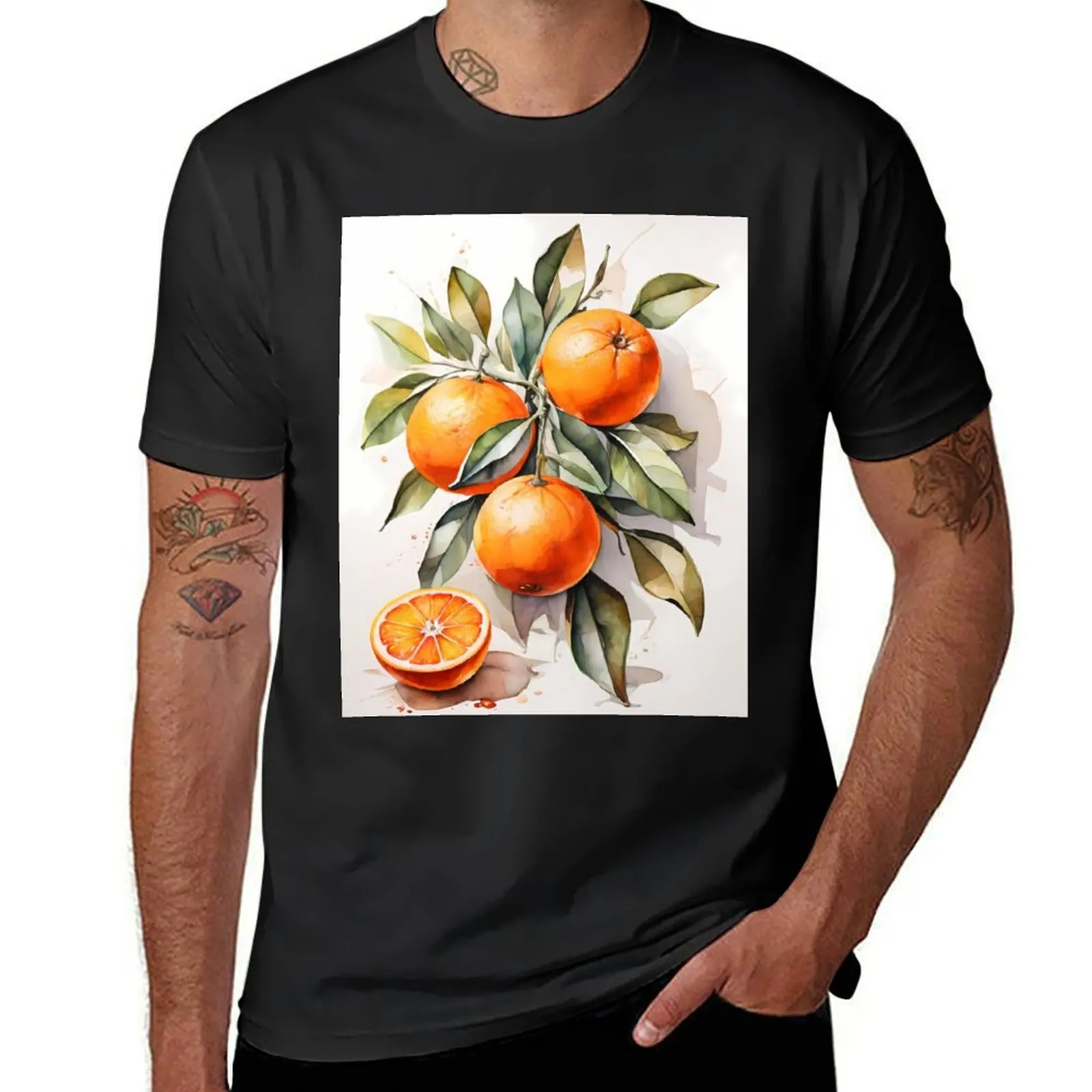 

Cute oranges T-Shirt aesthetic clothes heavyweights oversized customs design your own heavyweight t shirts for men