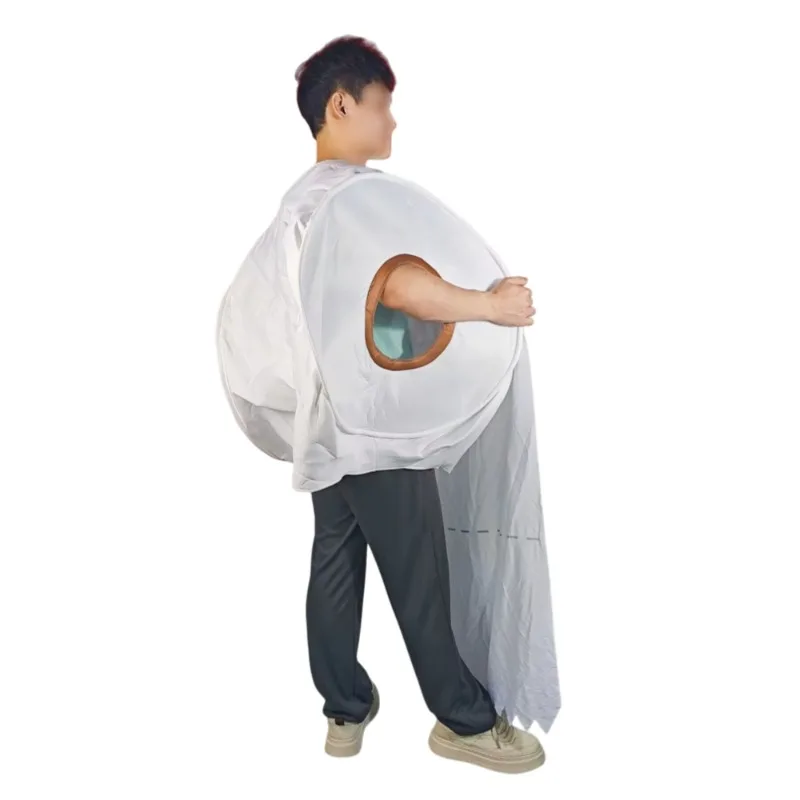 2025 حفلة عيد الميلاد الأبيض الجديد مضحك ورق التواليت زي تأثيري الزي للمقالب #3