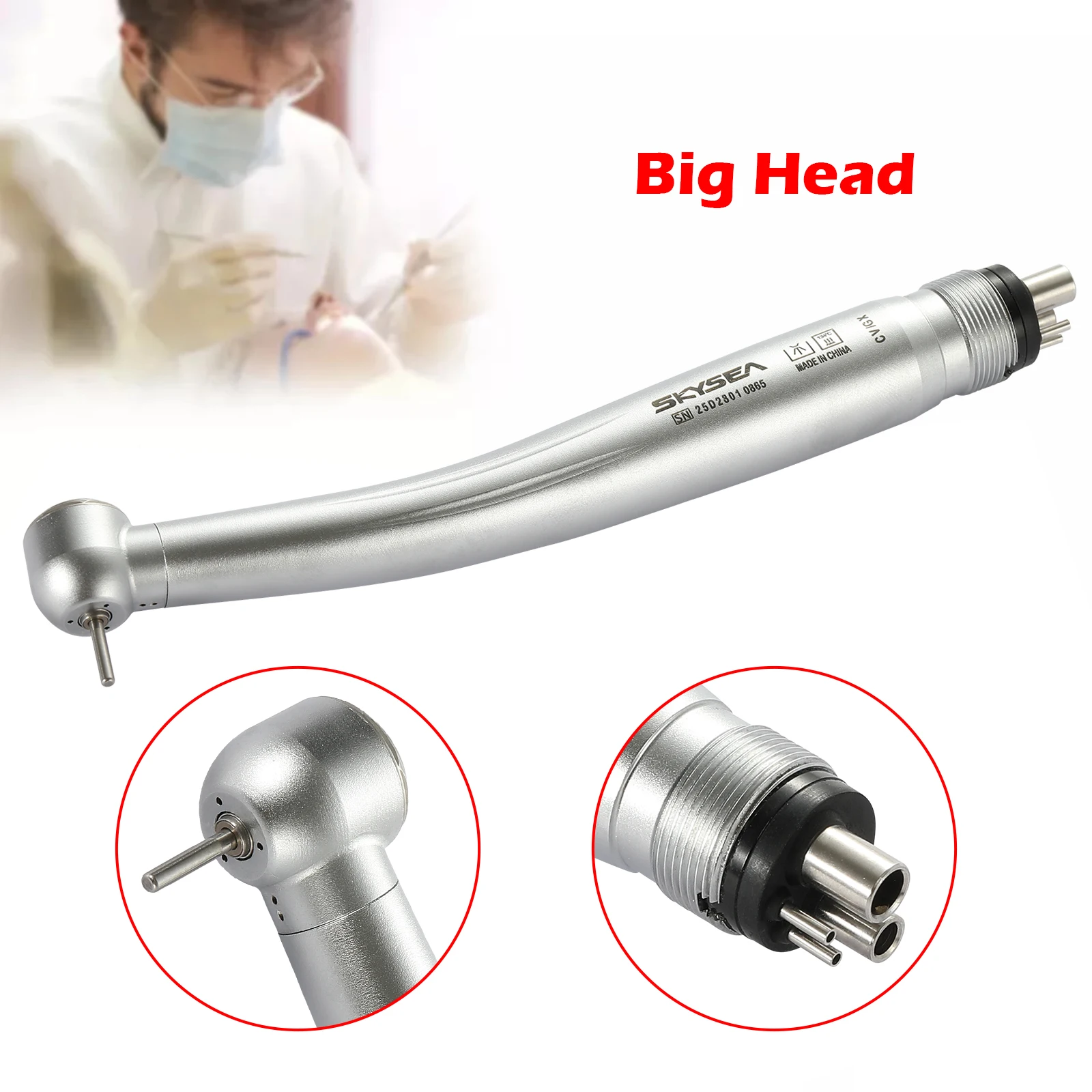 SK4 NSK PANA MAX Стиль Стоматологический высокоскоростной наконечник с одним распылением воды Воздушная турбина Кнопка с 4 отверстиями SK4 NSK PANA MAX Стиль Стоматологический высокоскоростной наконечник с одним распылением воды Воздушная турбина Кнопка с 4 отверстиями