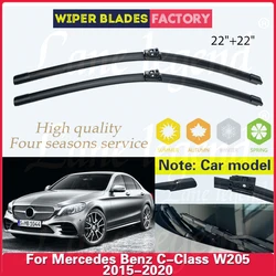 For Mercedes Benz C-Class W205 Car Front Wiper Blades Windscreen Windshield Window Rain Brush C-Klasse C180 C200 C220 C250 C300