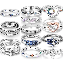 Hot Sales 925 Sterling Silver Rings Infinite Love Star Moon For Women Original Silver 925 Wedding Ring Jewelry Gift