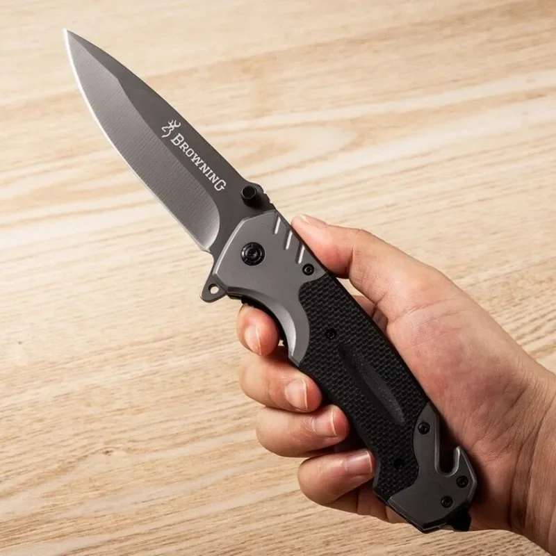 Steel Folding Pocket Knife for Hunting Outdoors L Self Defense High Hardness Tactic Camping Knifes for Men