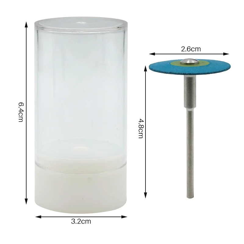 1 st Dental Rubber Diamantpolijstmachine Wiel Disc HP 26mm Voor Porselein Zirconia Restauraties Dental Lab Polijstmachine