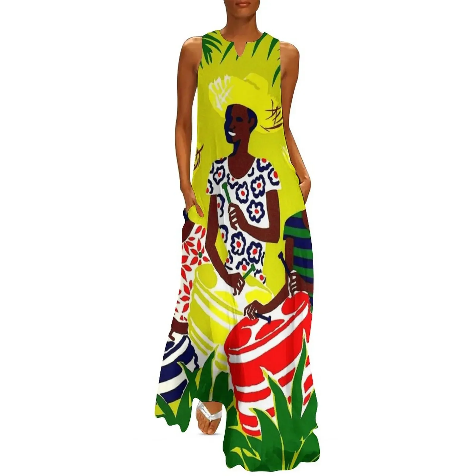 

TRINIDAD and TOBAGO : Vintage 1951 Travel and Tourism Advertising Print Long Dress ladies dresses for women 2025 Dress
