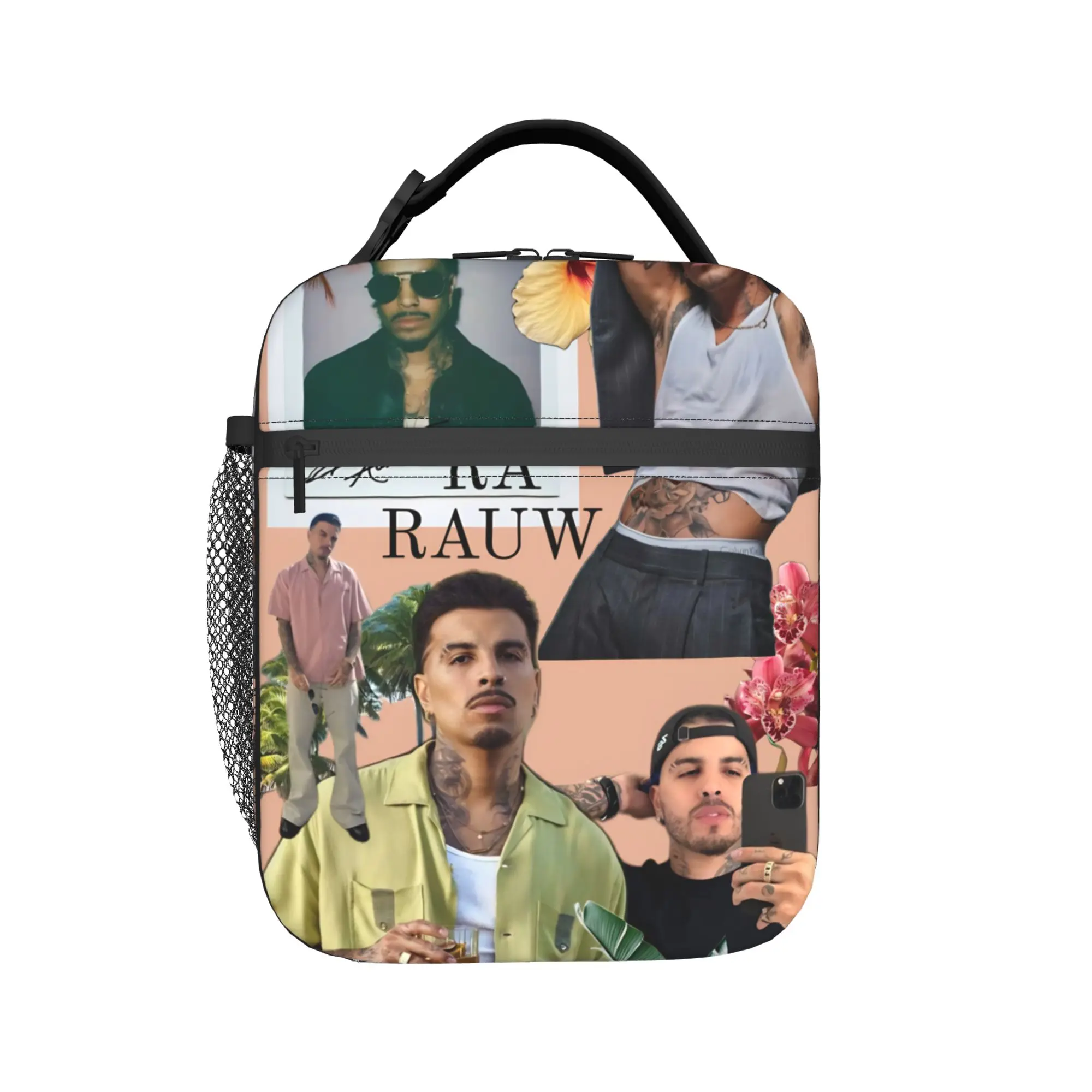 Rauw Alejandro Singer Rapper Accessories Insulated Lunch Bag For Outdoor  Food Box Reusable Cooler Thermal Lunch Boxes