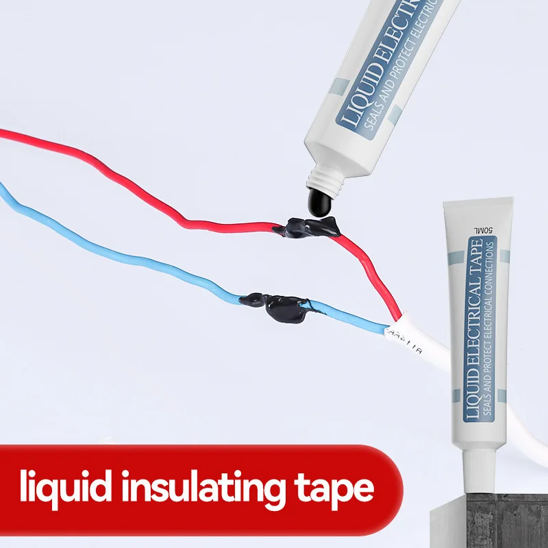 Liquid Insulation Tape Flame Retardant High Temp Resistant Waterproof Electrical Tape for Wire Cable Repair DIY Tools