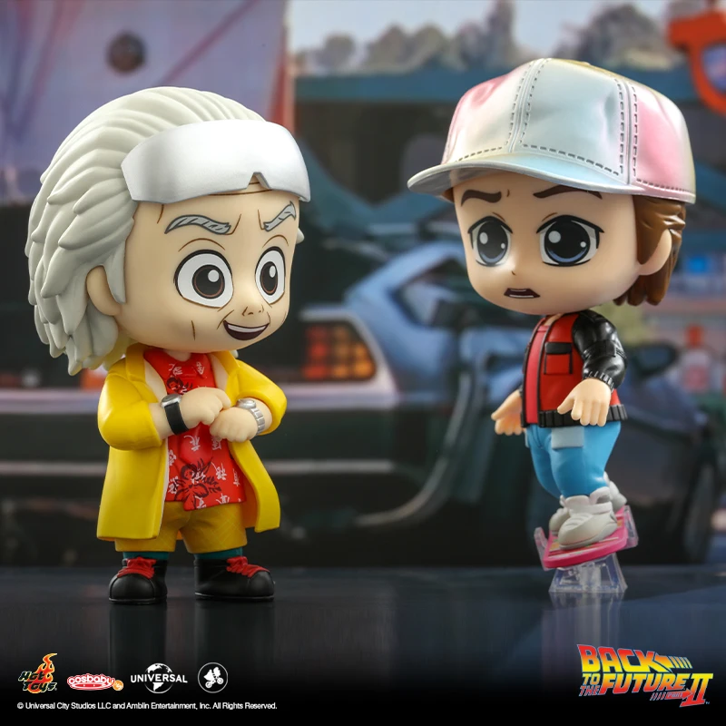 

Genuine HOTTOYS HT COSB796-814 MARTY MCFLY Dr.Brown's GRIFF BIFF TANNEN Back To The Future Movie Character Model Q Version Toys