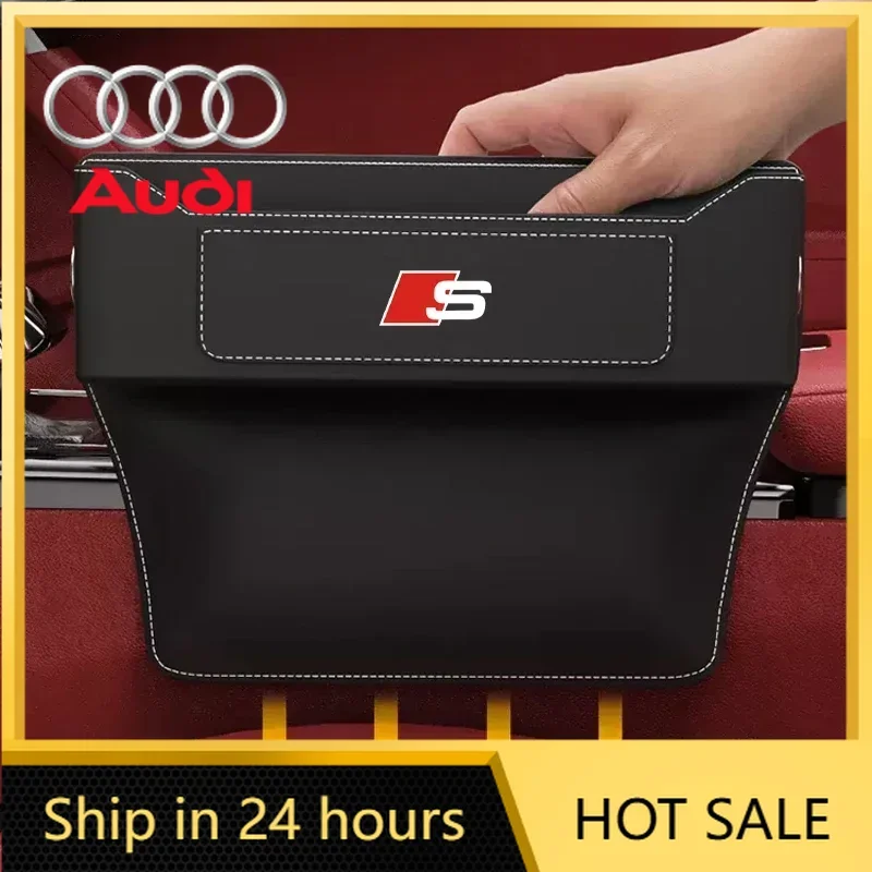 

Горячая новинка 2026: Органайзер-бокс для хранения в зазоре сидений автомобиля для Audi A1, A3, A4, A5, A6, A7, A8, Q3, Q5, Q7, Q8, TTS, ABT.