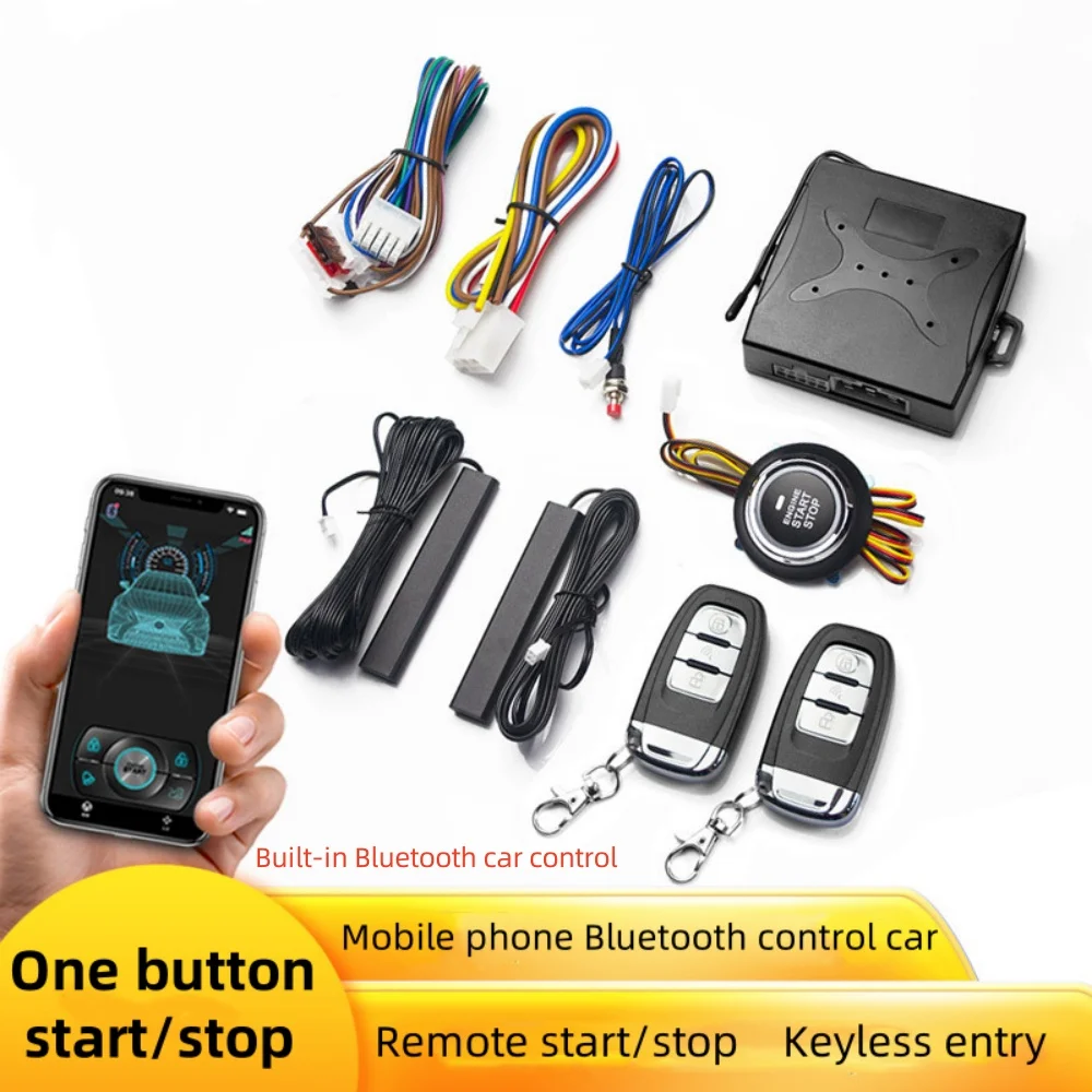 Mobilephone Remote Control Car Engine Start One Button Start Stop Autostart Keyless Entry System PKE Automatic Central Locking