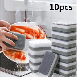 10Pcs Cleaning Cloth Spongs Household Scouring Bowl Kitchen Dish Cloth Auto Sponge Wipe Cleaning Towels Accessories