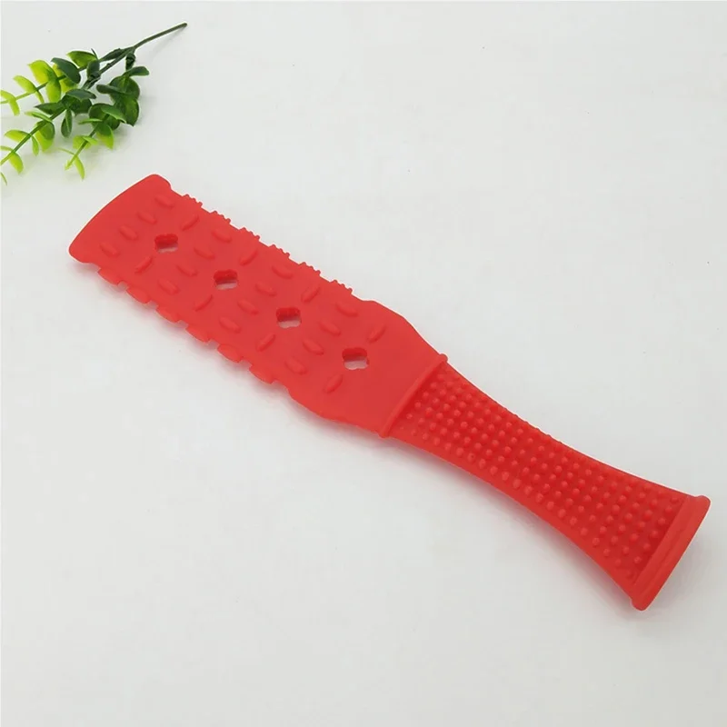 1pcs Silicone Flexible Back Hammer Body Massage Patting Tool Handheld Massager Sticks With Handle For Relaxing The Body