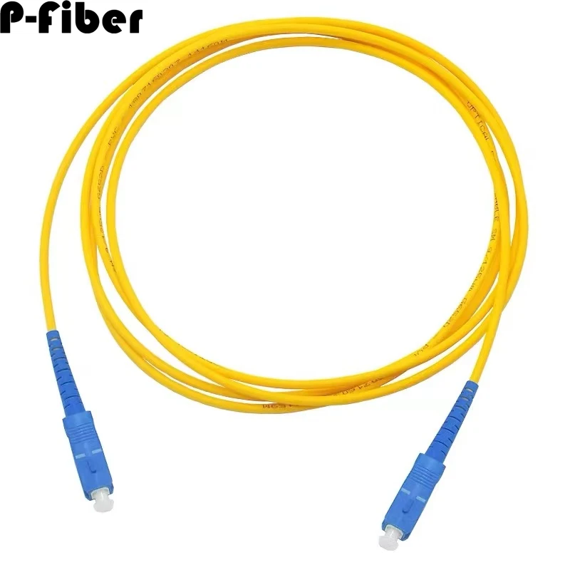 optical fiber jumper SC-SC UPC 10pcs 1-30m Singlemode patchcord 20M 15M 10M Simplex extension cable FTTH P-fiber  Free shipping