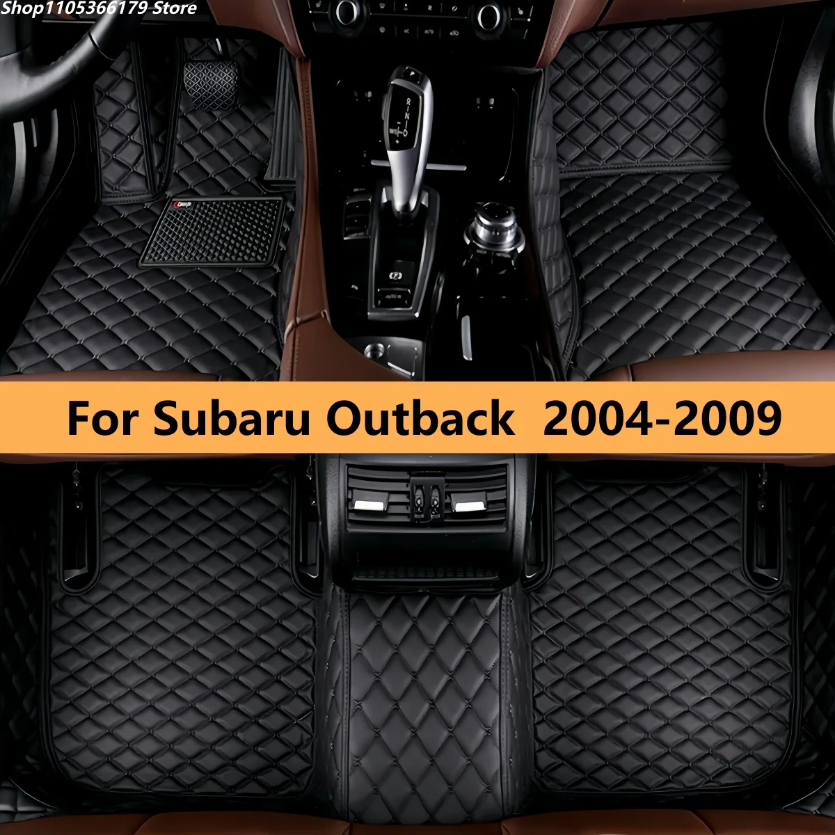 

Car Floor Mats For Subaru Outback（5-seat）2004 2005 2006 2007 2008 2009 Waterproof Full Set Floor Mats For Cars Accessories