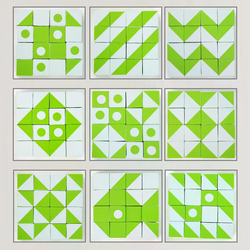 Puzzle 3D Drewniane Kosmiczne Myślenie Logiczne Zabawki Edukacyjne dla Dzieci Matematyka Prezenty dla Dzieci DIY