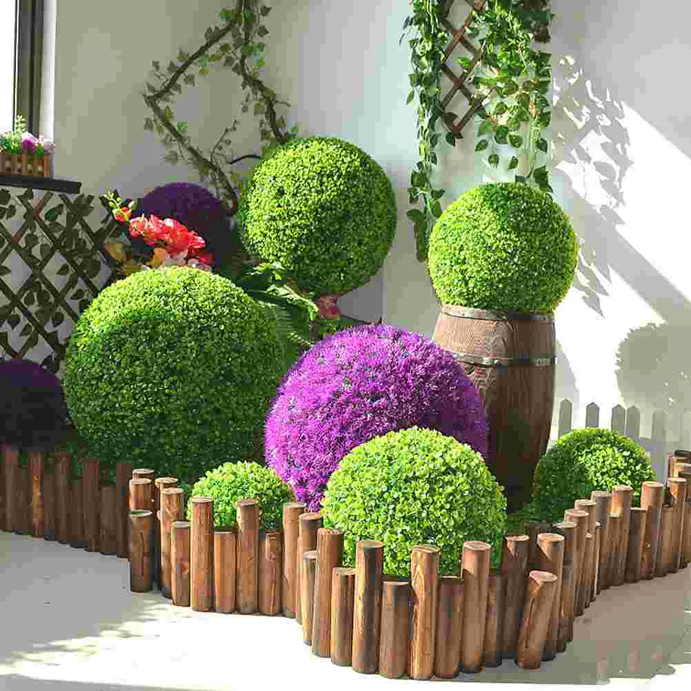 5 Pcs Wedding Artificial Plants Flower Arrangement Frame Plastic Topiary Ball Grass Rack