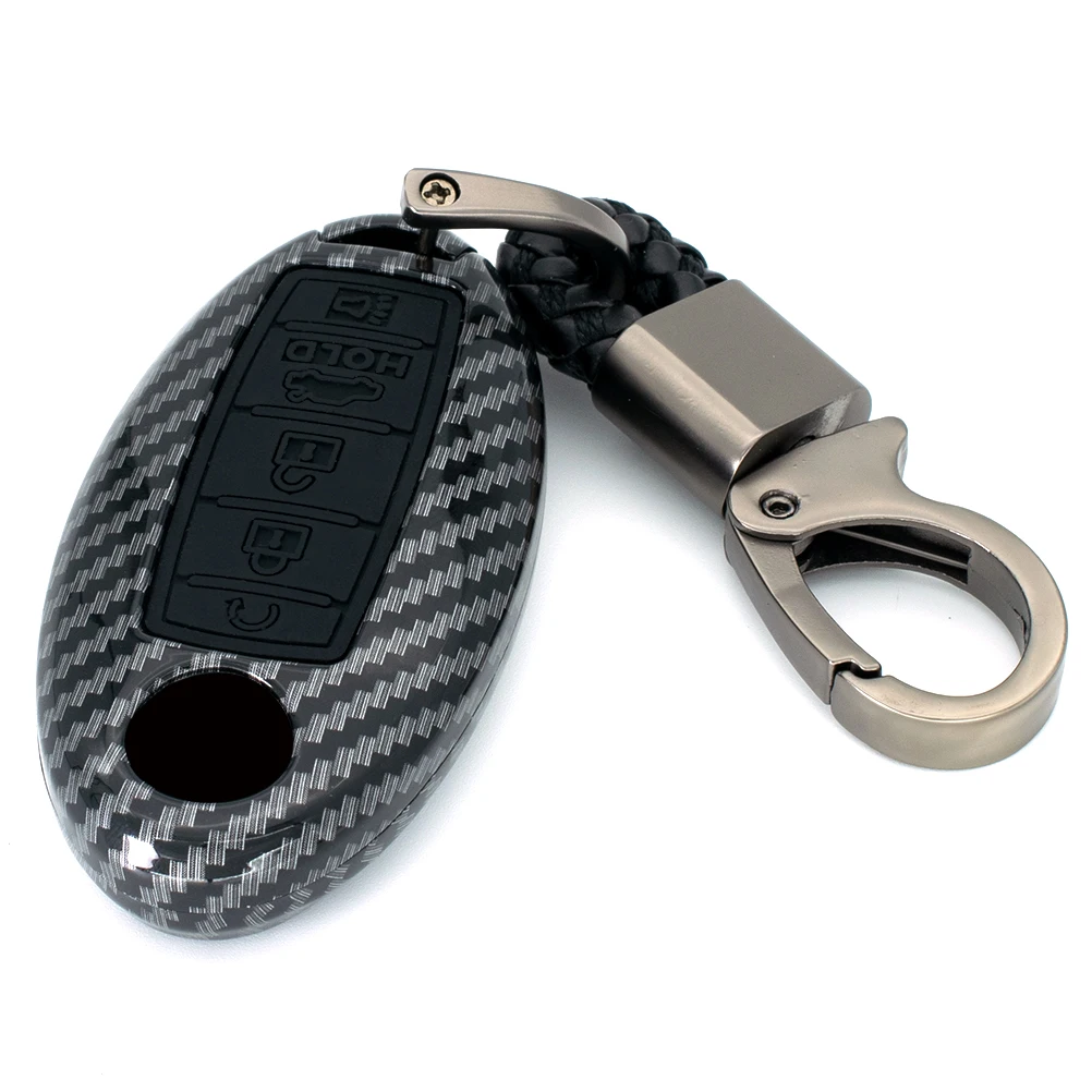 Carbon Style Car Remote Key Fob Shell Case Cover FOR Nissan Rogue Pathfinder Maxima Altima Sentra Murano Qashqai Armada INFINITI